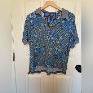 Robert Graham Floral Print Polo Shirt